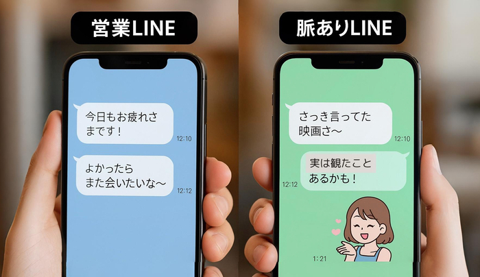 脈ありLINEと営業LINEの違いを徹底比較