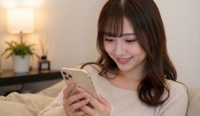 男性とのLINEに引き込まれる女性