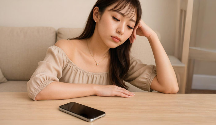 LINEを無視しているキャバ嬢