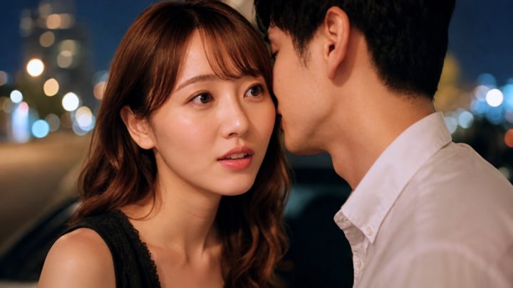 キャバ嬢にキスしていいかを聞いている男性