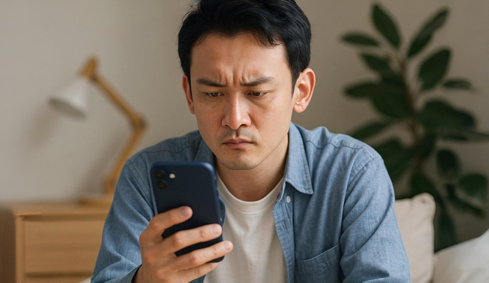 LINEをブロックされたかもと思っている男性