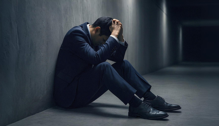 キャバ嬢に切られて絶望している男性