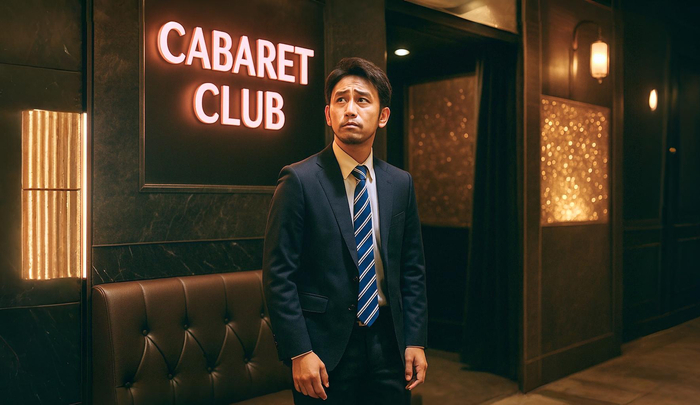 一人でキャバクラに行こうとしている男性
