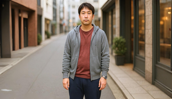 ダサい服装の男性