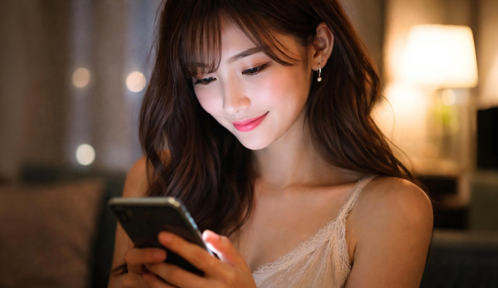 LINEを楽しんで会話を広げるキャバ嬢
