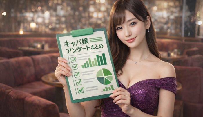 キャバらぶ読者アンケートまとめを持っているキャバ嬢