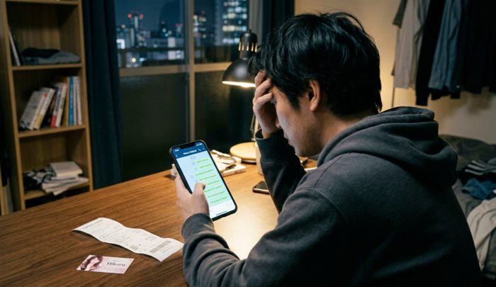 キャバ嬢にハマって、距離が縮まらないことに悩む男性