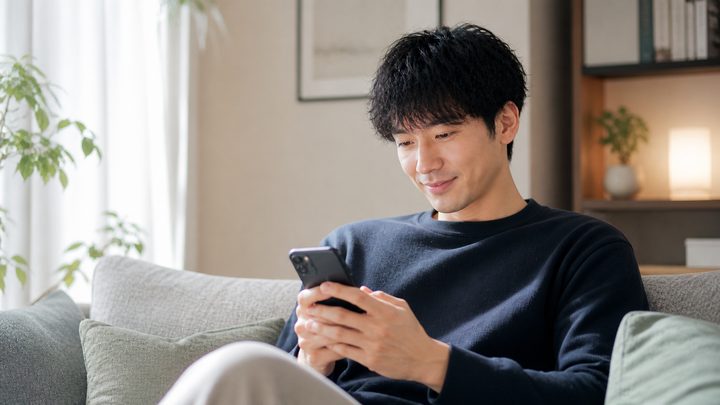 出会い系アプリを利用している男性